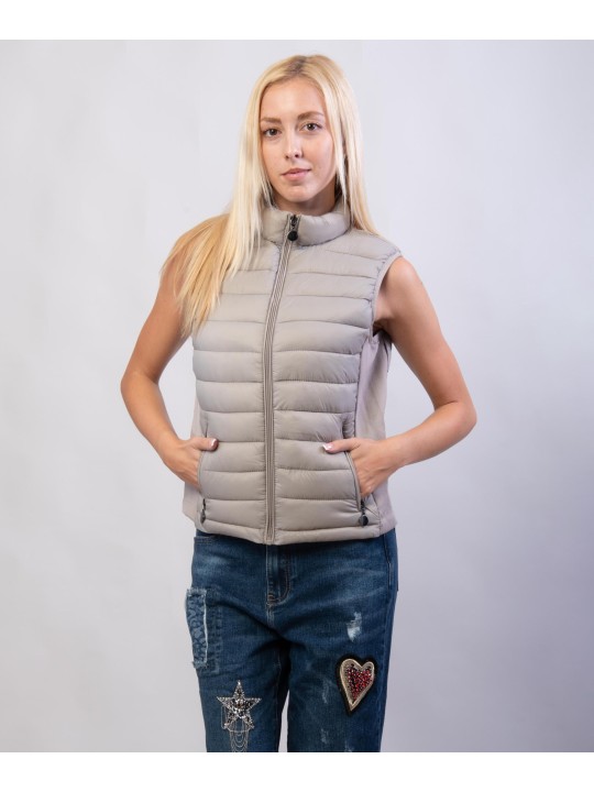 Gilet Piumino con Elastico in Vita