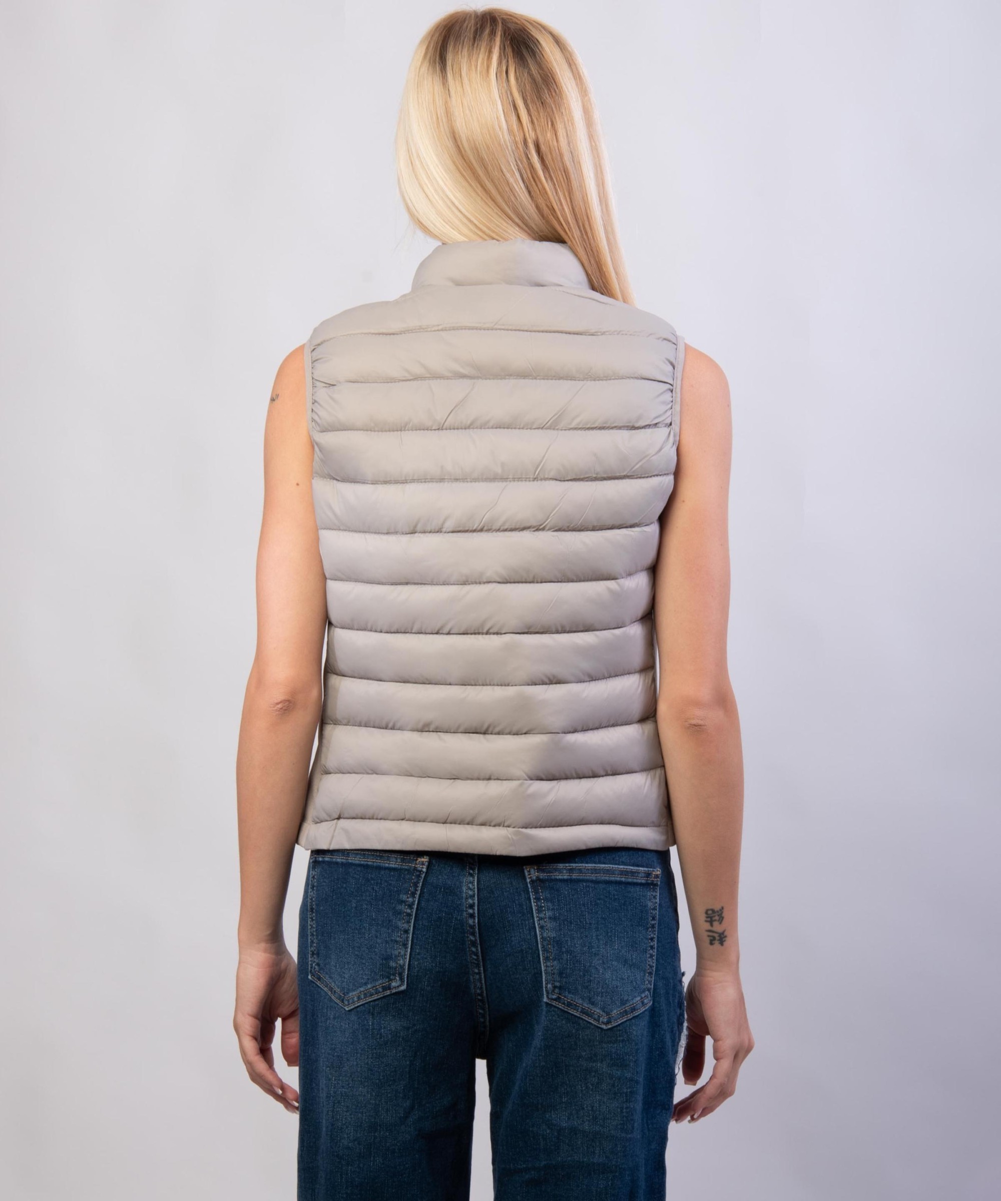 Gilet Piumino con Elastico in Vita