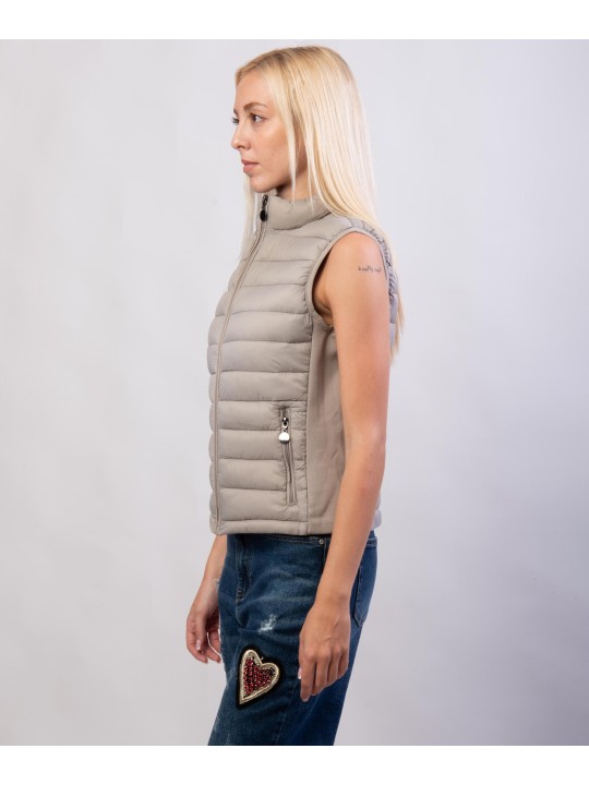 Gilet Piumino con Elastico in Vita