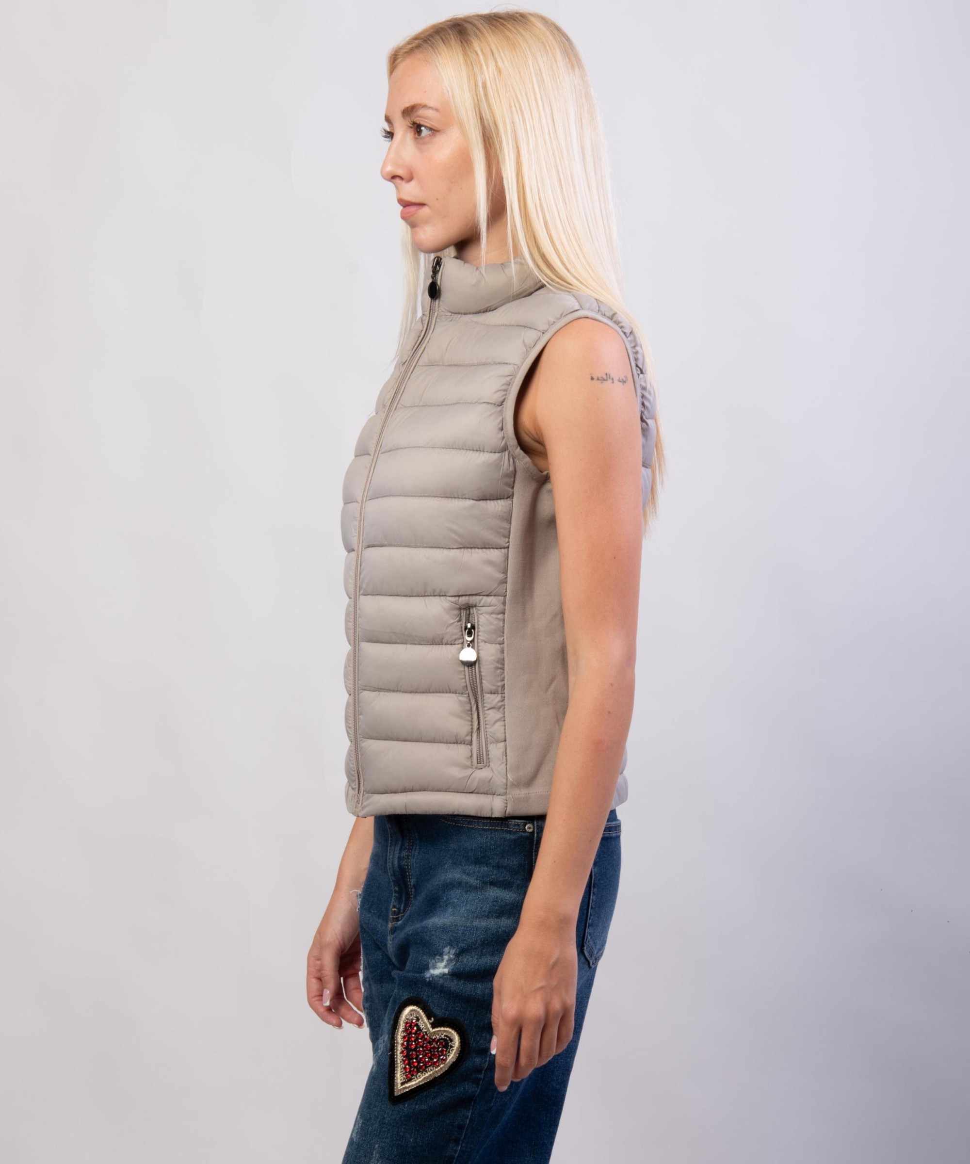 Gilet Piumino con Elastico in Vita