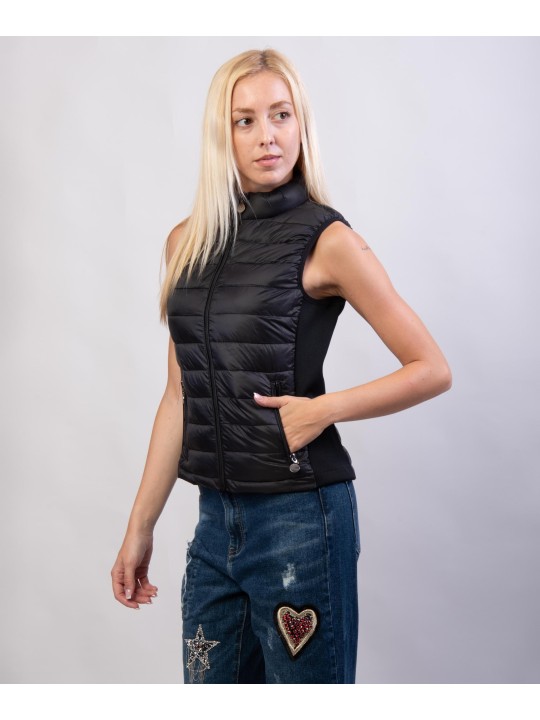 Gilet Piumino con Elastico in Vita