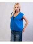 Gilet Misto Mohair con Bottoni