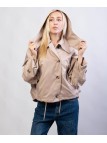 Giacca Trench Maniche a Pipistrello con Cappuccio Rimovibile