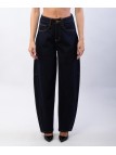 jeans blu scuro a palloncino