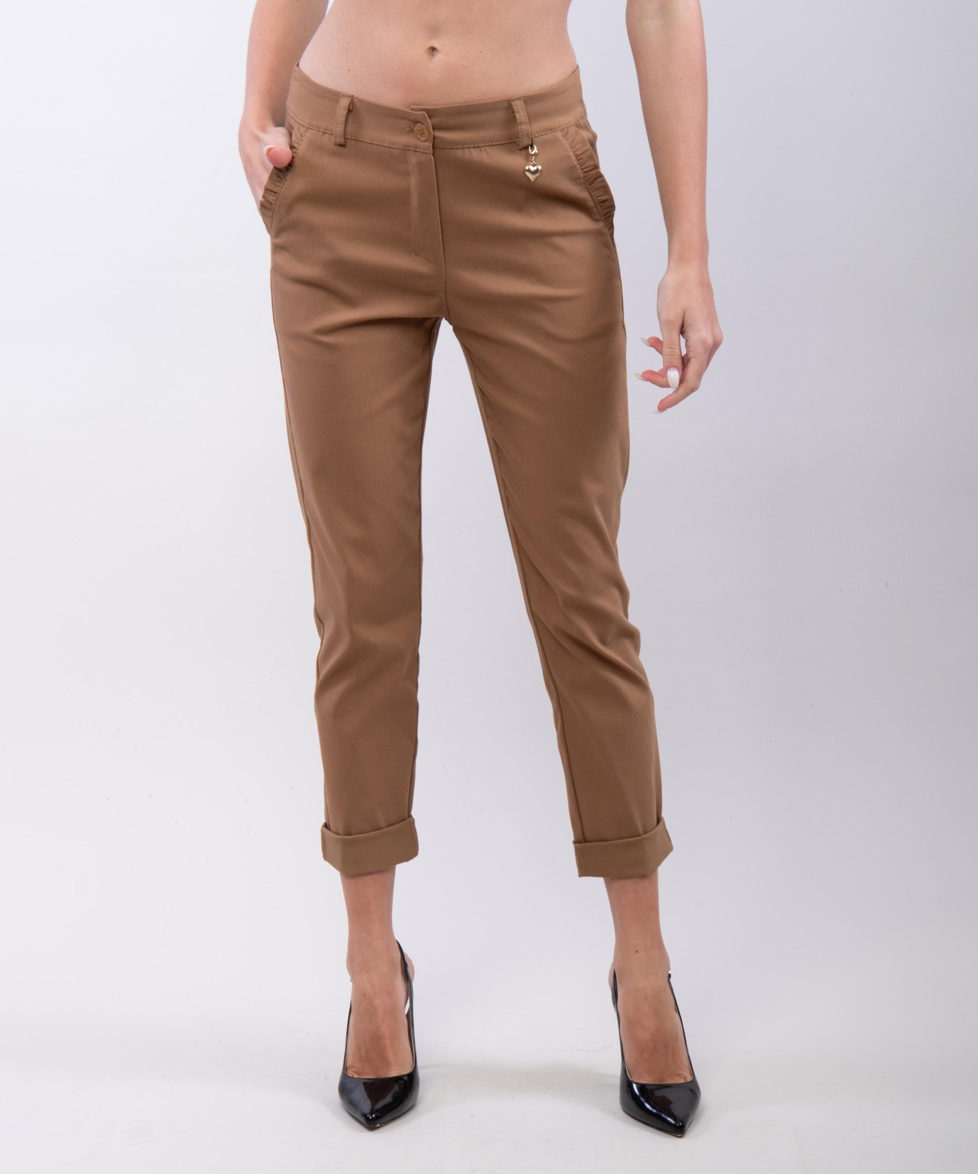 Pantaloni con Ruches alle tasche