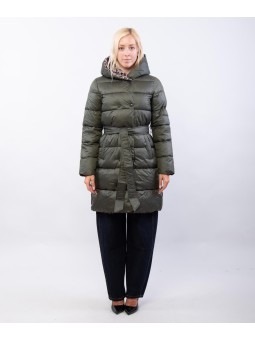 giubbotto maculato reversibile con cappuccio