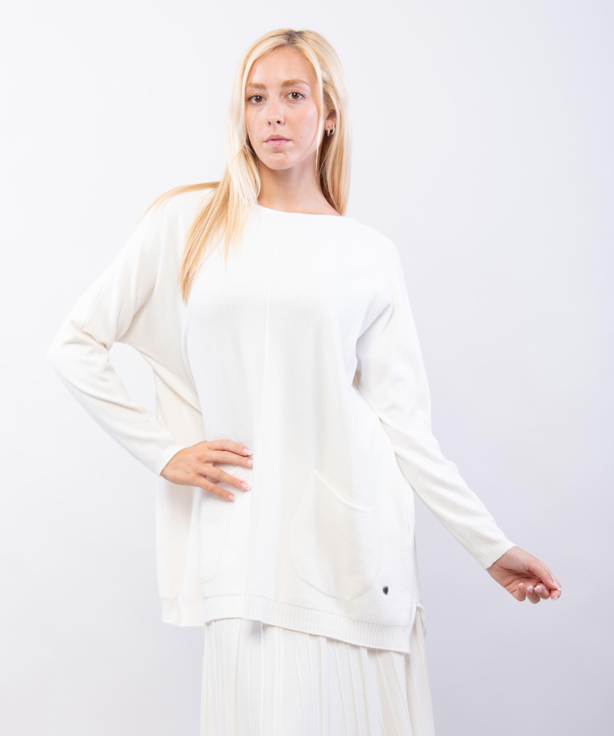 Maglione con tasche