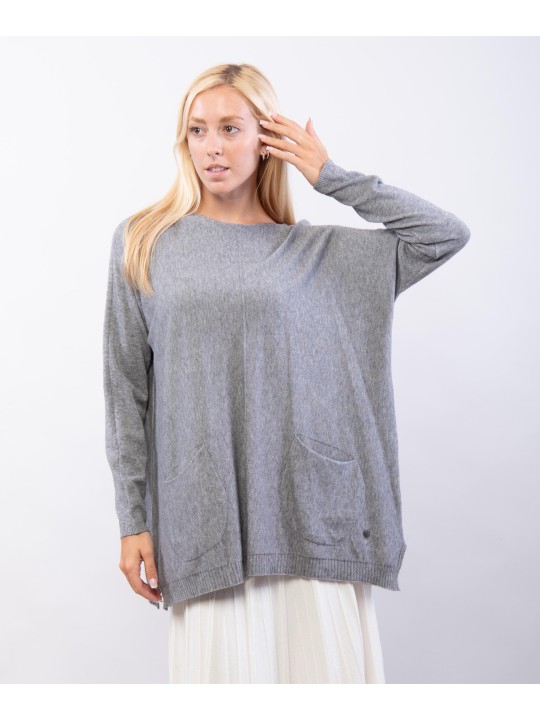 Maglione con tasche