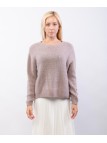 Maglione Misto Mohair Con scollo tondo