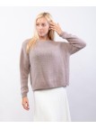 Maglione Misto Mohair Con scollo tondo