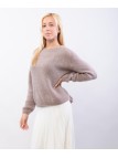 Maglione Misto Mohair Con scollo tondo