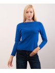 Maglione con collo e orlo delle maniche ondulate