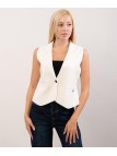 Gilet con bottone