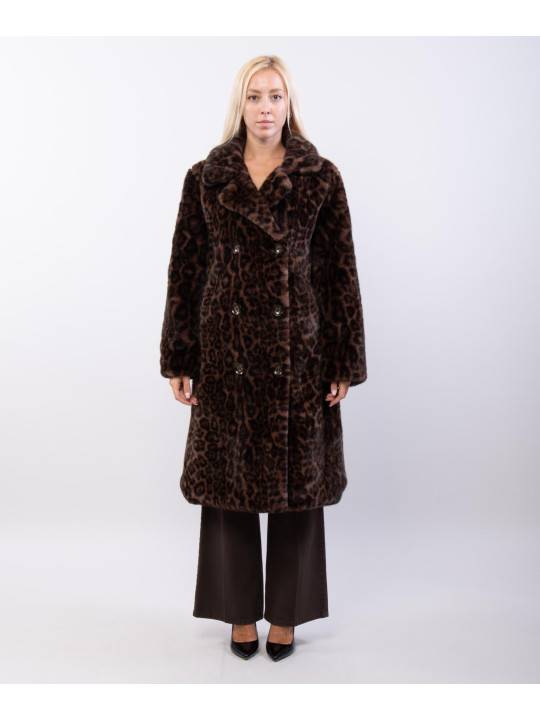 Cappotto Pelliccia Maculato