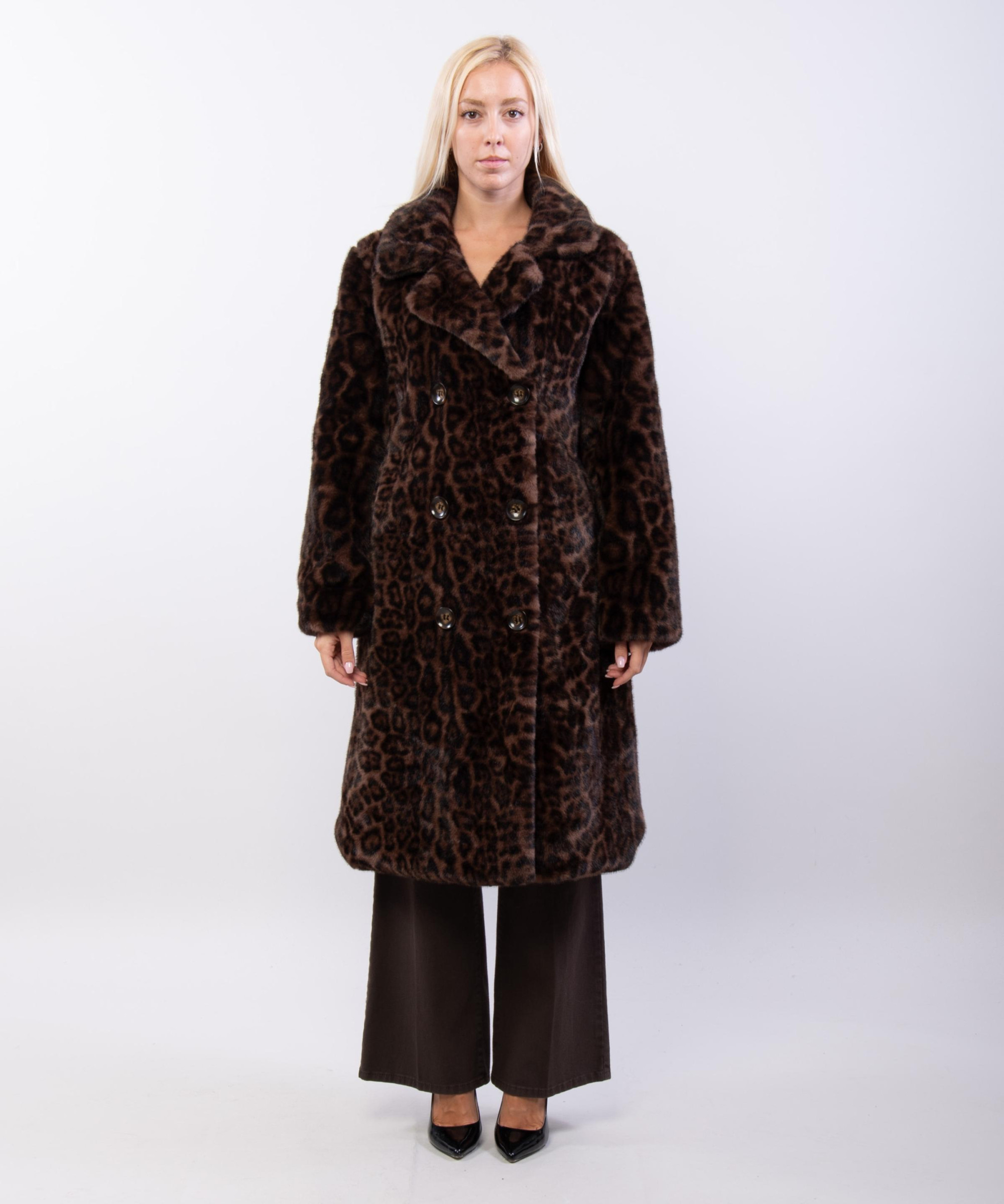 Cappotto Pelliccia Maculato