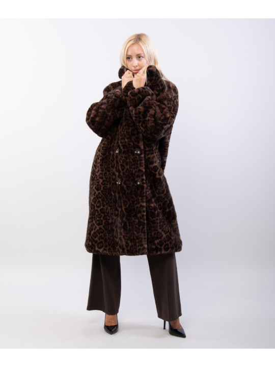 Cappotto Pelliccia Maculato