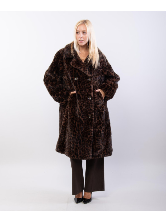 Cappotto Pelliccia Maculato