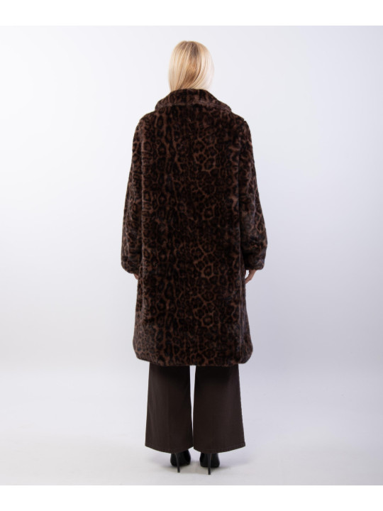 Cappotto Pelliccia Maculato
