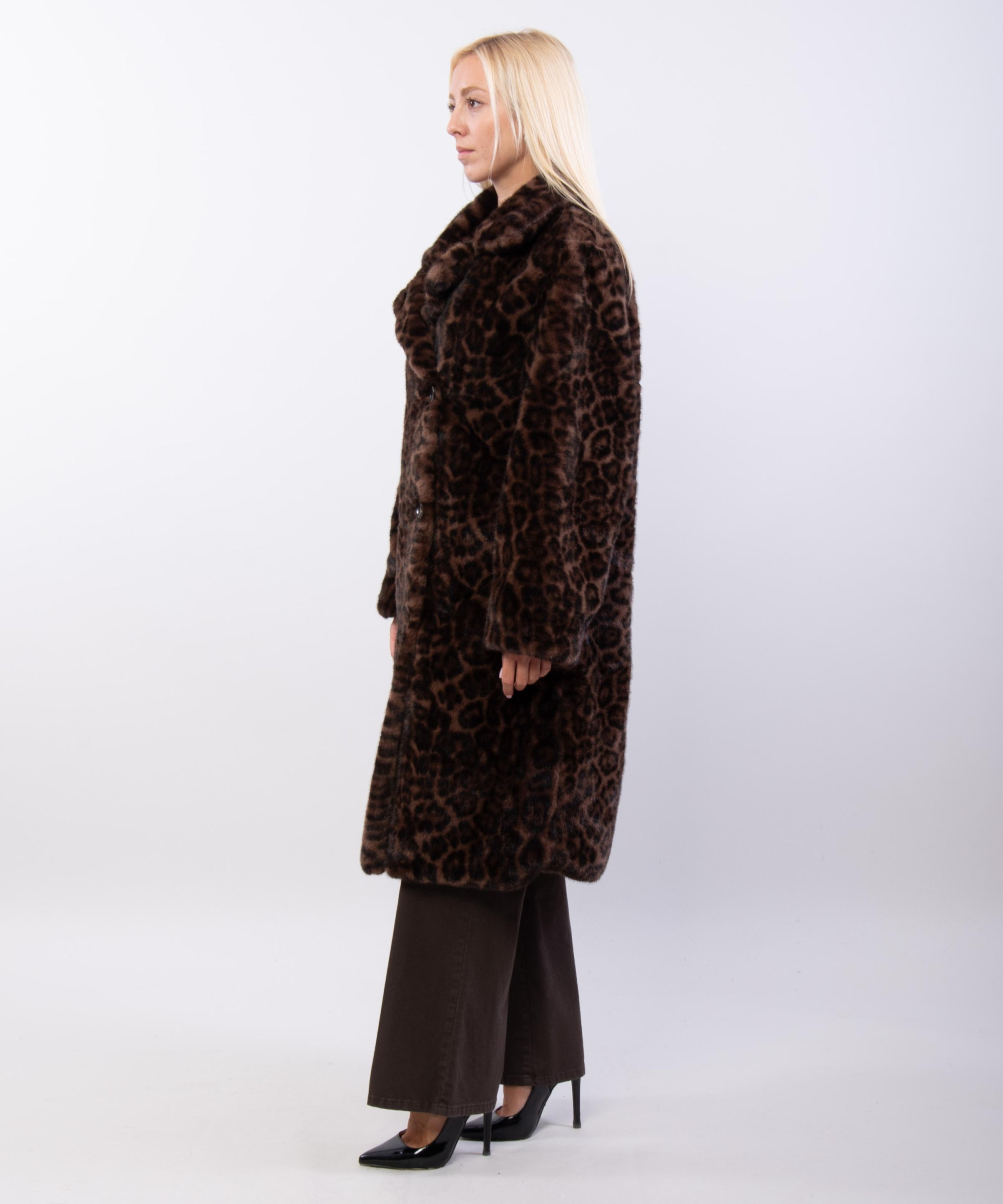Cappotto Pelliccia Maculato