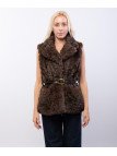 Gilet Pelliccia con Cintura