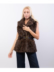 Gilet Pelliccia con Cintura