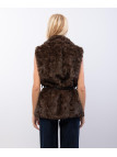 Gilet Pelliccia con Cintura