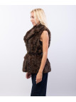 Gilet Pelliccia con Cintura