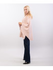 poncho con cappuccio e zip