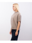 maglia con collo dolce vita maniche corte