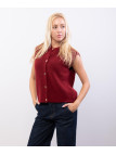gilet aperto con bottoni