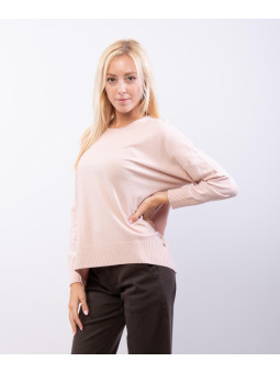 maglia con orlo a coste