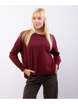 maglia con orlo a coste