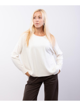 maglia con orlo a coste