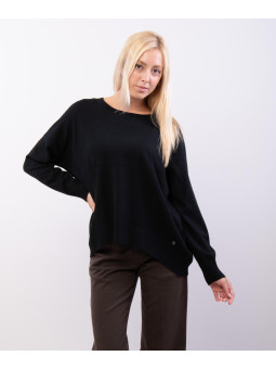 maglia con orlo a coste