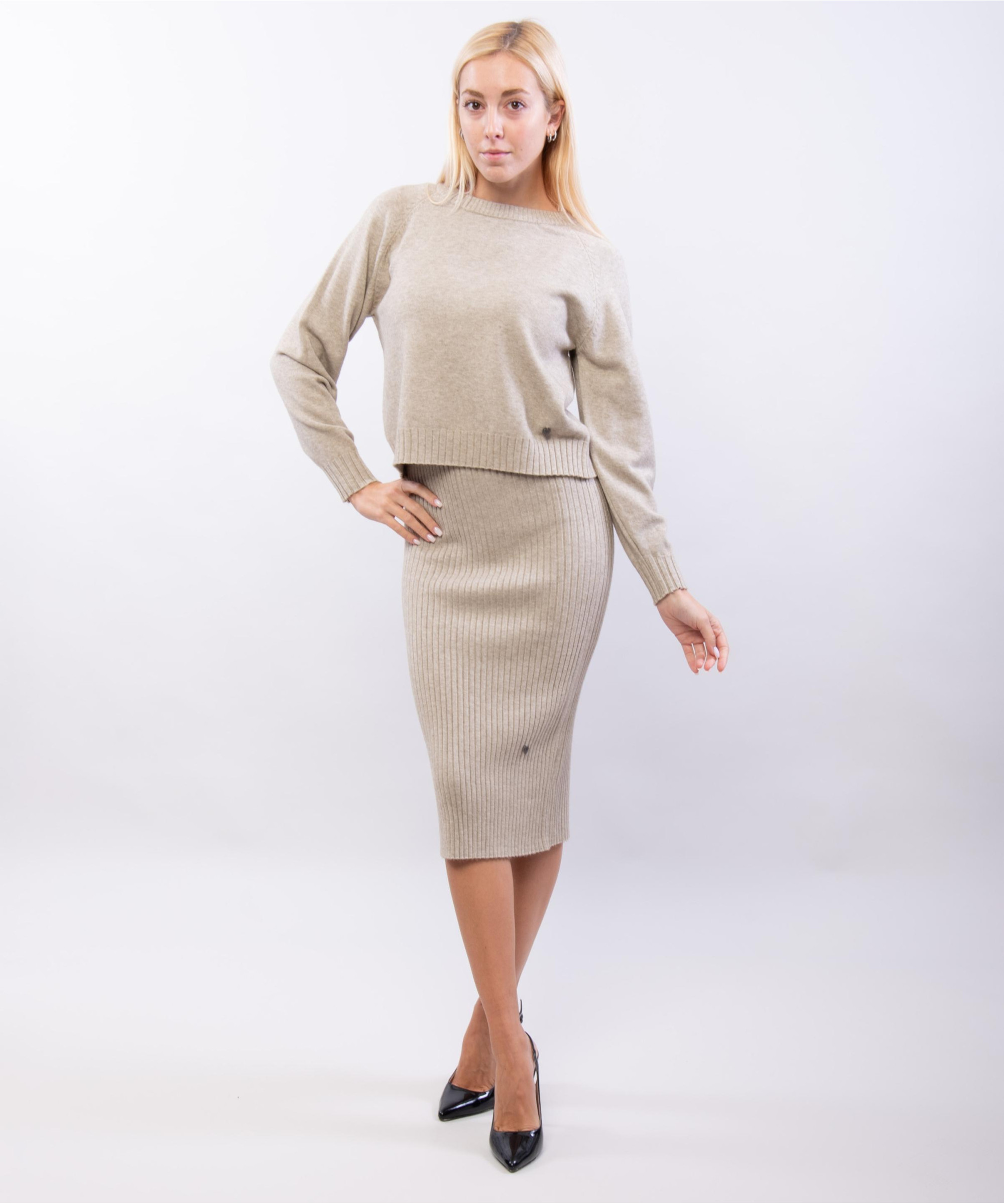 abito in maglia due pezzi
