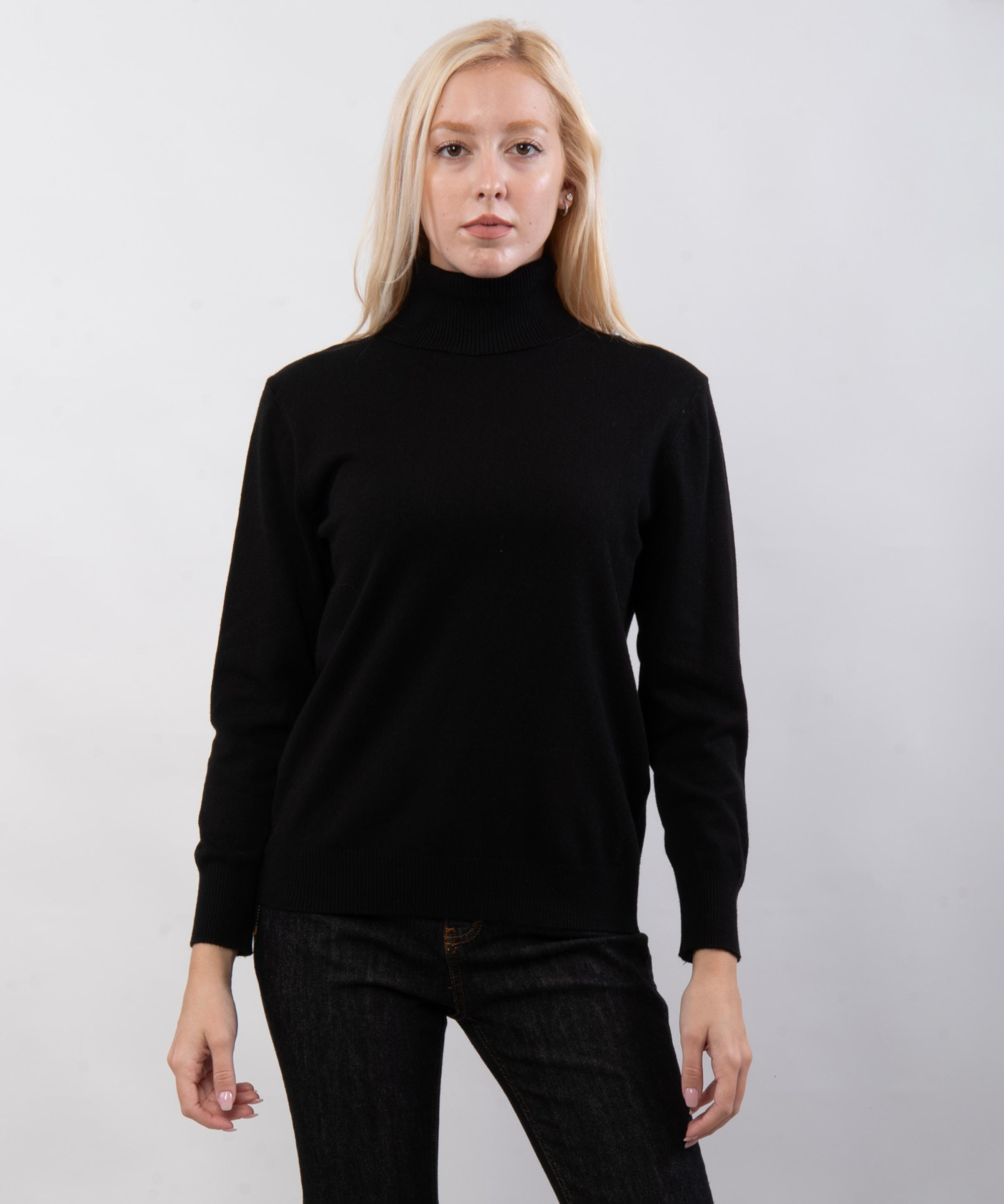 Maglieria basic con collo alto