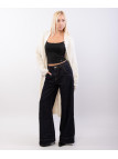 cardigan lungo aperto con tasche