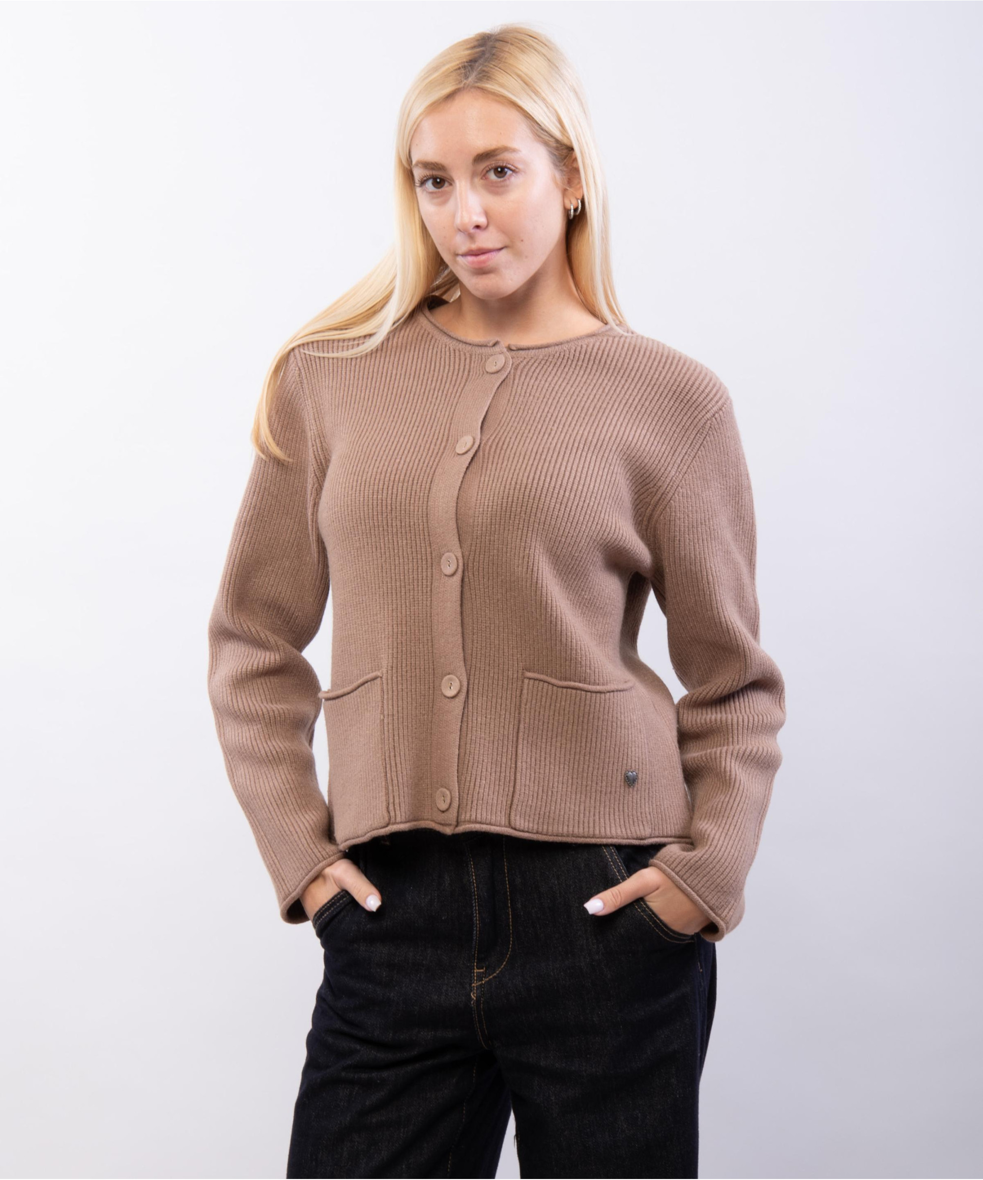 coprispalle in maglia con tasche