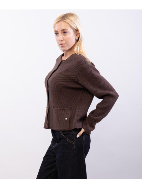 coprispalle in maglia con tasche