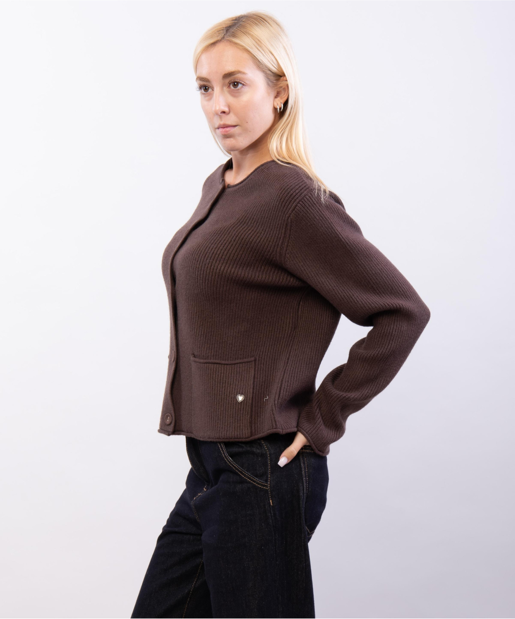 coprispalle in maglia con tasche