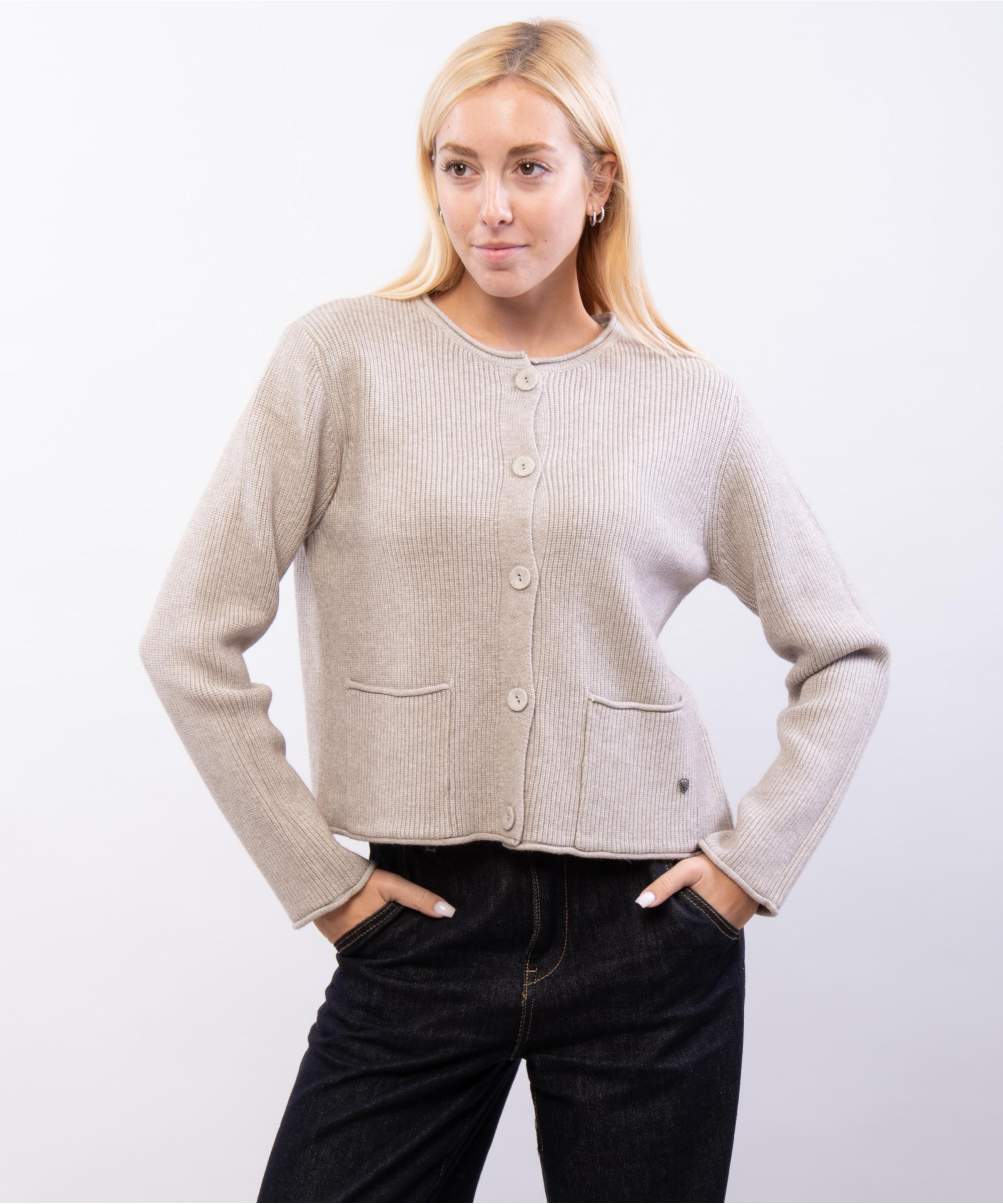 coprispalle in maglia con tasche