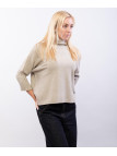 maglia con colletto e manica 3/4