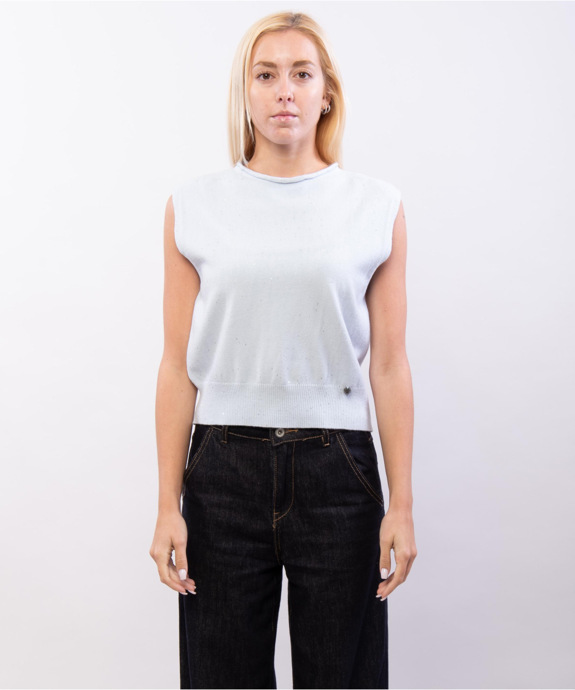 gilet con pailettes