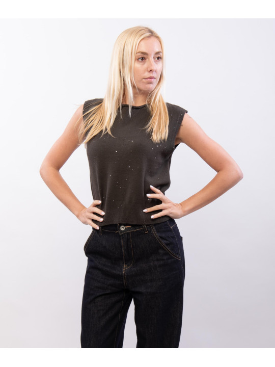gilet con pailettes