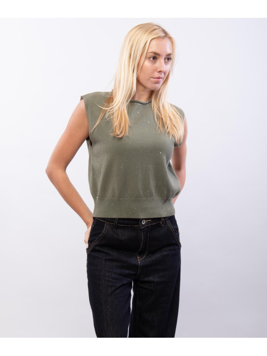 gilet con pailettes