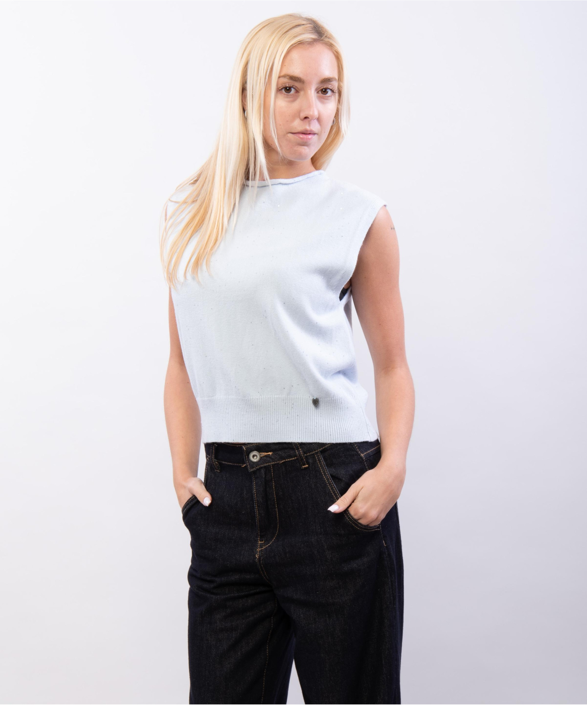 gilet con pailettes