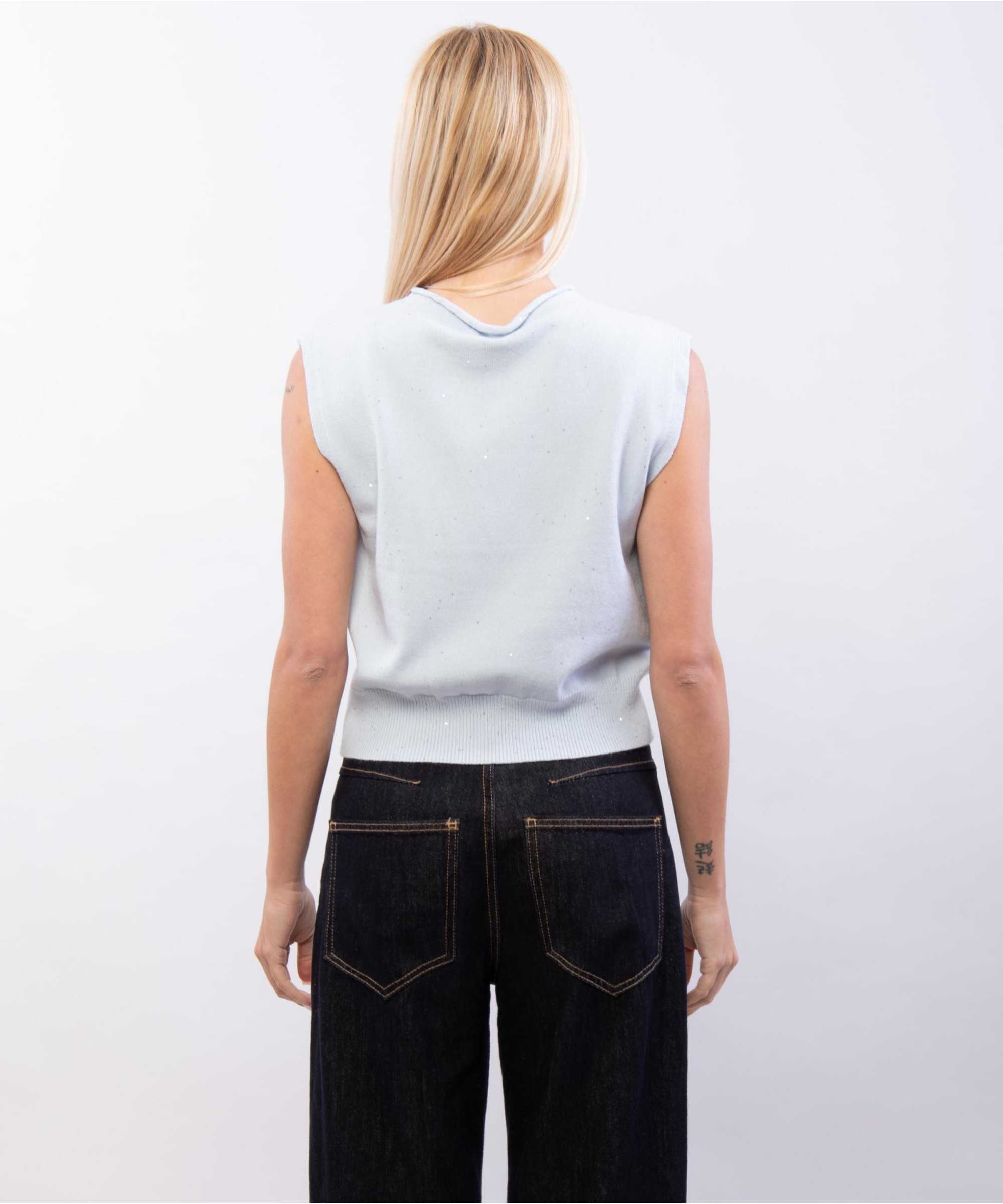 gilet con pailettes