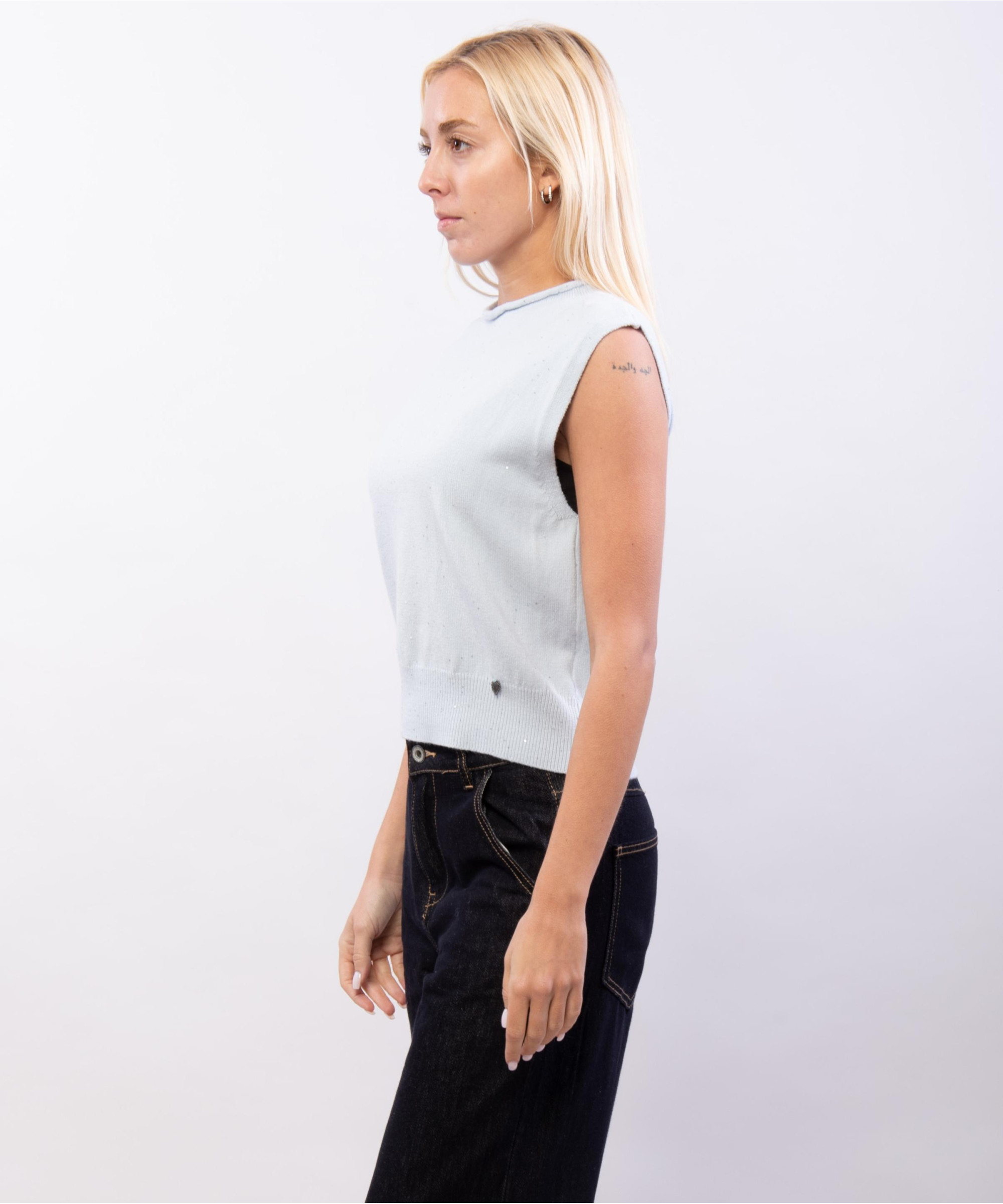 gilet con pailettes