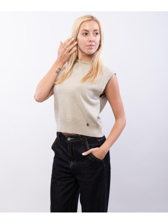 gilet con pailettes
