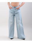 Jeans dritto con brillanti